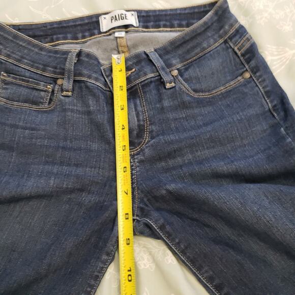 Paige Verdugo Mid-Rise Ankle Skinny Jeans. Dark wash sz 25 - Picture 8 of 12